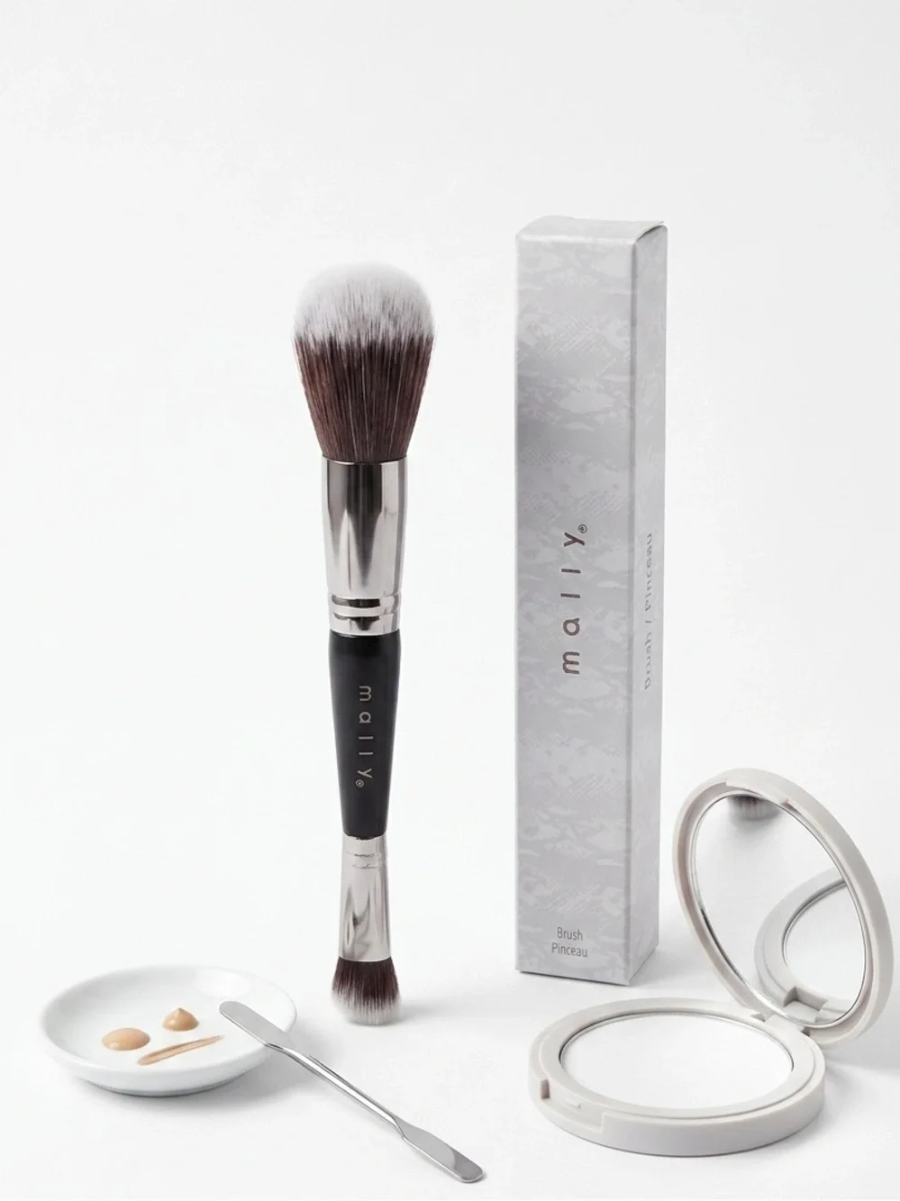 Mally Dual-Ended Powder & Detail Makeup Brush